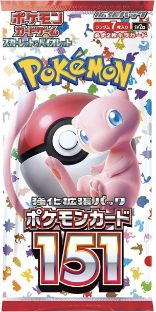 Pokemon 151 - Sealed Single Booster Pack - Japanese - 7 Cards